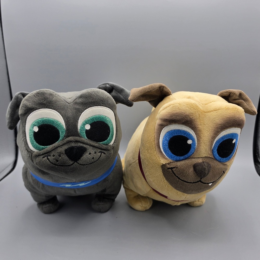 Disney Plush Set Multi Puppy Dog Pals Bingo Rolly Pug Dog Stuffed Toy